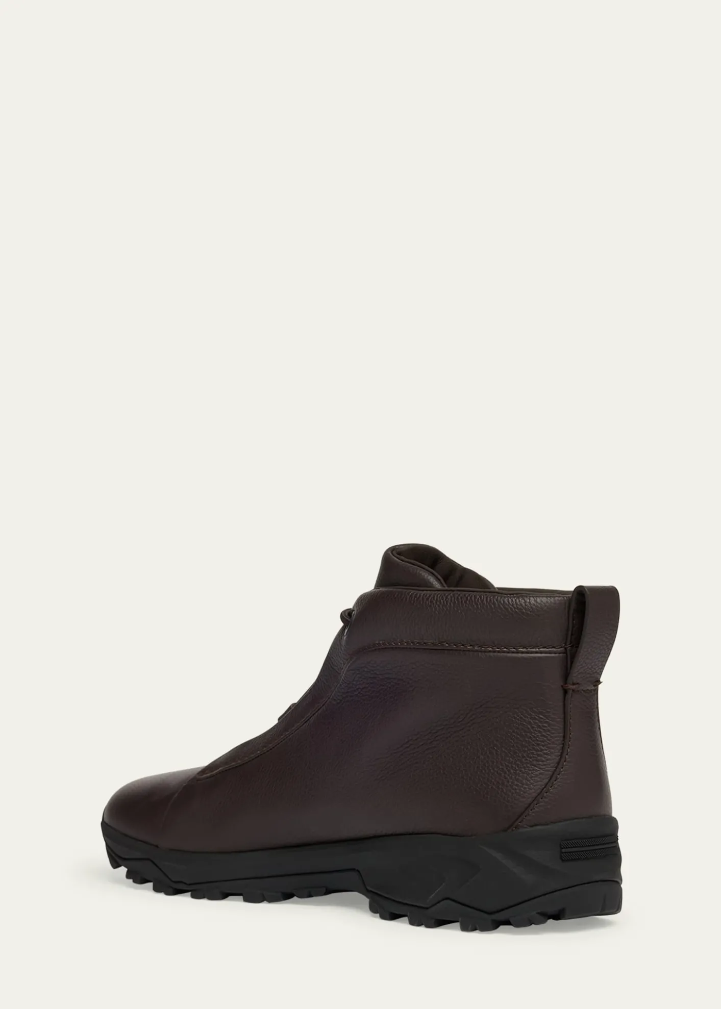 ZEGNAMen's Triple Stitch™ Vetta Grained Leather Sneaker Boots
