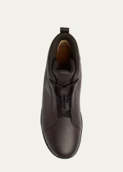 ZEGNAMen's Triple Stitch™ Vetta Grained Leather Sneaker Boots