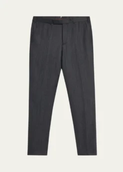 ZEGNAMen's Trofeo Wool Straight Fit Flat-Front Pants
