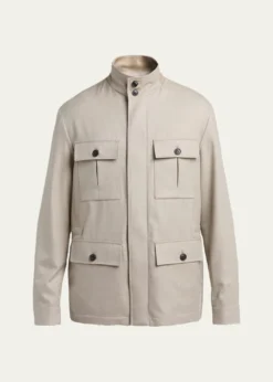 ZEGNAMen's Wool Field Jacket