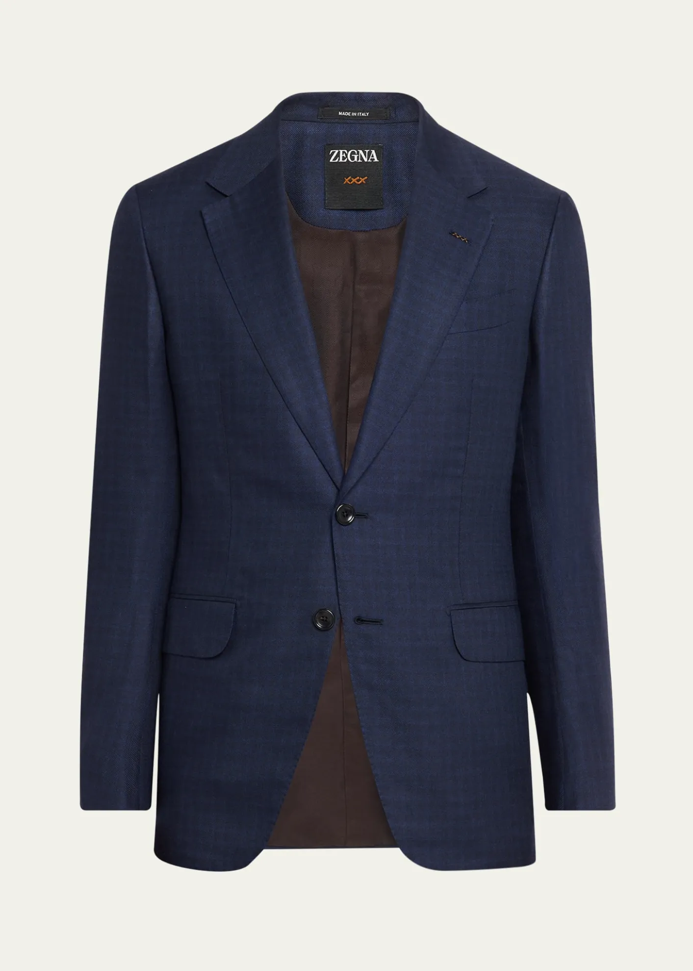 ZEGNAMen's XXX Couture Gingham Cashmere and Silk Sport Coat