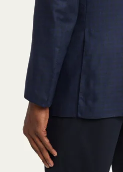 ZEGNAMen's XXX Couture Gingham Cashmere and Silk Sport Coat