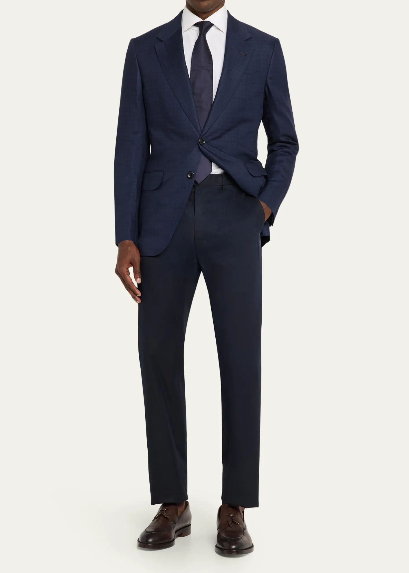 ZEGNAMen's XXX Couture Gingham Cashmere and Silk Sport Coat