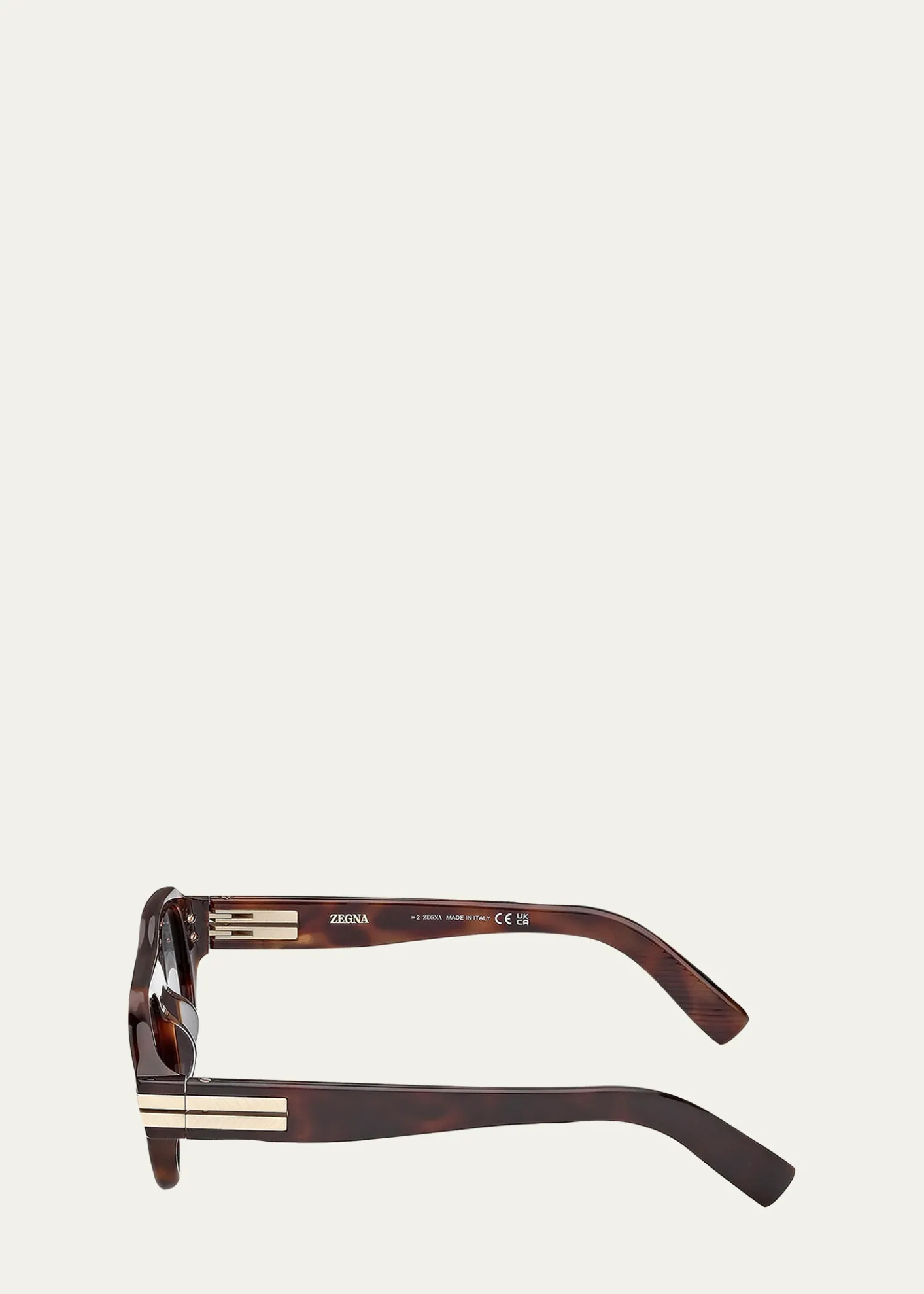 ZEGNA52mm Acetate Round Sunglasses