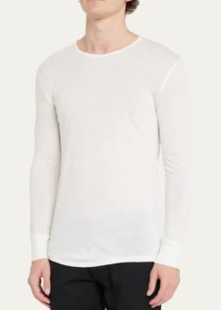 ZimmerliMen's Wool-Silk Crewneck T-Shirt