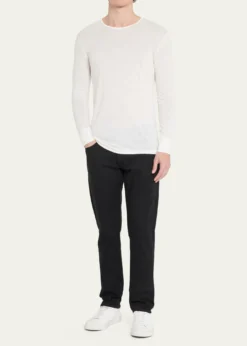 ZimmerliMen's Wool-Silk Crewneck T-Shirt