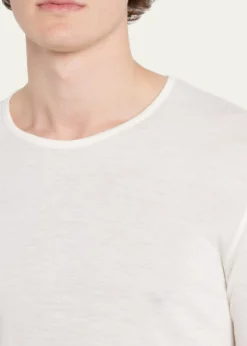 ZimmerliMen's Wool-Silk Crewneck T-Shirt